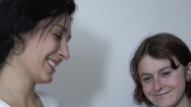 Czech Girls Have Sex On A Stairwell