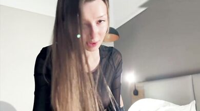 Beautiful Teen In Stockings Takes A POV Fuck And Cumshot