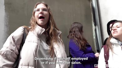 Mature Brunette Gives A Blowjob After Hours At A Prague Hairdressing Salon