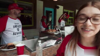 Jessica Marie Fucks During A Public Reunion Scene