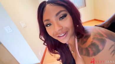 Ebony Woman With A Big Ass In A Bikini Fucks With BBC