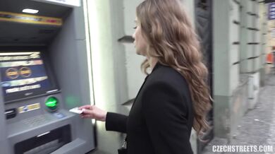 Sarah Sultry Gets Cash At The ATM And Then Gets Fucked - Czech Streets 123
