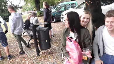 Czech Babes Presents Swingers In The Car