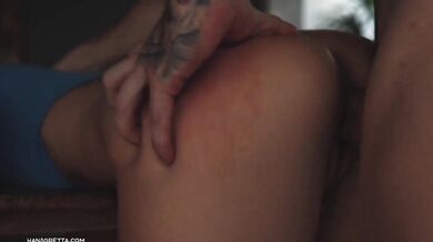 Busty Blonde Takes Rough Table Sex And A Creampie Finish