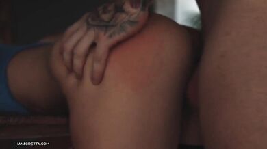 Busty Blonde Takes Rough Table Sex And A Creampie Finish