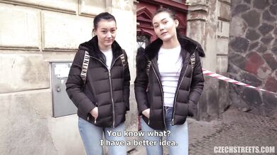Lady Zee Picks Up Twin Sisters For A Wild Street Threesome