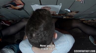 Silvia Dellai Takes On A Crowd Of Strangers At The Czech Glory Hole