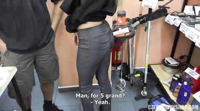 Blonde Trades Her Body For Cash At The Pawn Shop