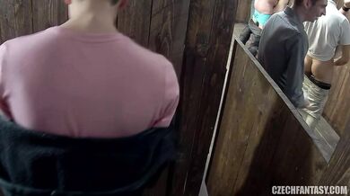 Czech Babes Take On A Horny Crowd In A Wild Group Fantasy