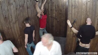 Czech Babes Take On A Horny Crowd In A Wild Group Fantasy