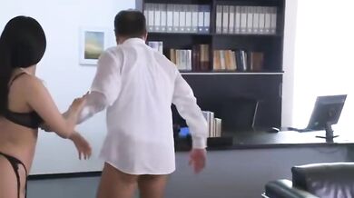 Married Secretary Nao Jinguji Sweats Through A Hard Office Fuck