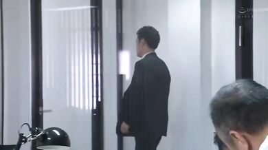 Married Secretary Nao Jinguji Sweats Through A Hard Office Fuck