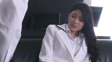 Married Secretary Nao Jinguji Sweats Through A Hard Office Fuck