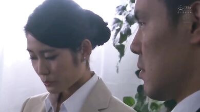 Married Secretary Nao Jinguji Sweats Through A Hard Office Fuck
