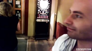 Czech Spy Catches A Hot Amateur For A Quick Bathroom Fuck