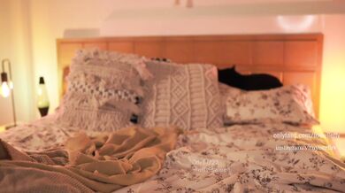 Effy bed dildo show