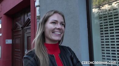 Blonde Claudia Mac Gets Picked Up And Fucked In The Czech Caravan