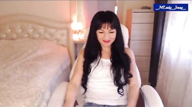 M'Lady Jessy in Jeans Partial Strip & Tease