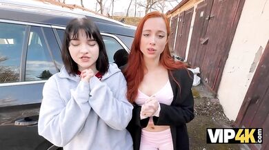 Audrey Reid Turns A Lesbian Makeout Into A Wild Threesome