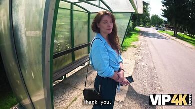 Busty Brunette Accepts A Stranger's Proposition For Outdoor Sex