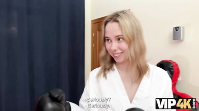 Blonde Loses A Karate Bet And Takes It Deep In The Ass