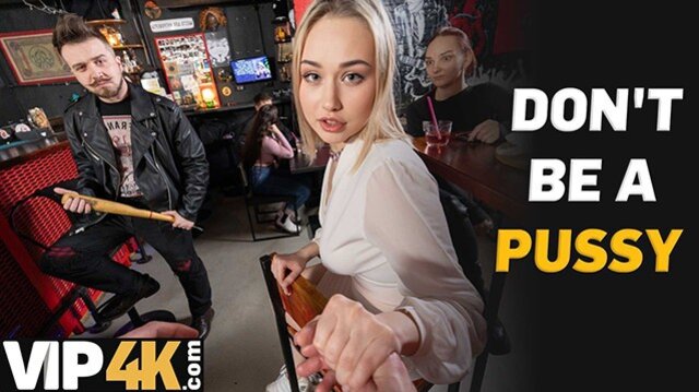Blonde Girlfriend Takes It Hard In The Ass In A Crowded Bar