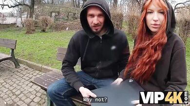 Redhead Lilly Mays Ditches Her Loser Boyfriend For A Stranger's Big Cock