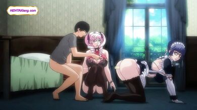 Pink Haired Cutie Milks Cock With Food Play And Messy Footjob (Hentai Anime)