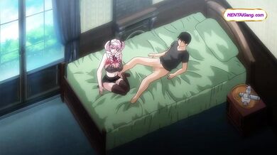 Pink Haired Cutie Milks Cock With Food Play And Messy Footjob (Hentai Anime)