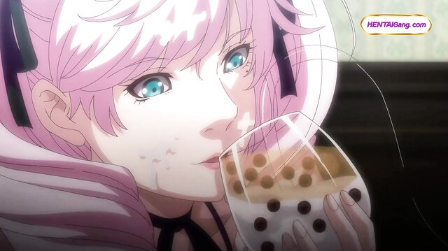 Pink Haired Cutie Milks Cock With Food Play And Messy Footjob (Hentai Anime)
