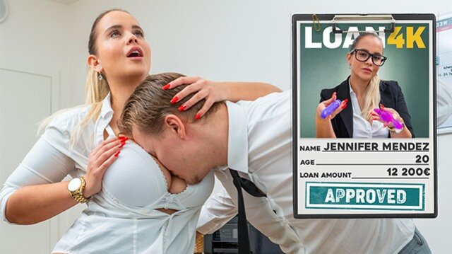 Blonde Jennifer Mendez Fucks The Loan Agent For Approval