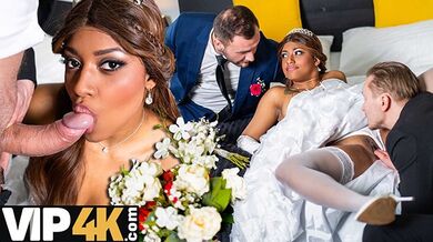 Latina Bride Takes A Big Black Cock On Her Wedding Day