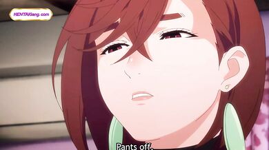 Rudowłosa jasnowidzka wciąga kujona w ostry seks w parodii anime