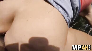 Susan Ayn Gives A Sloppy POV Blowjob Outdoors In The Grass