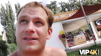 Susan Ayn Gives A Sloppy POV Blowjob Outdoors In The Grass