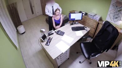 Nata Lee Fucks The Loan Agent On His Office Desk