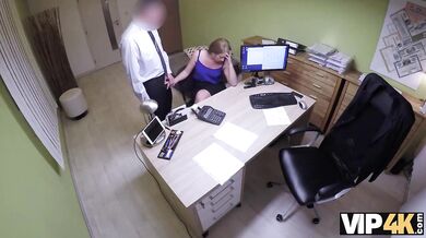 Nata Lee Fucks The Loan Agent On His Office Desk