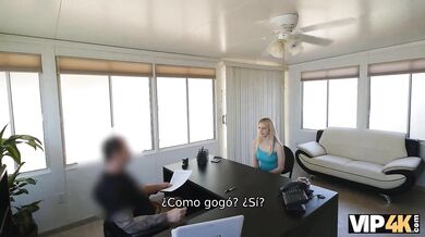 Alli Rae Spreads Wide And Takes Her Boss On The Desk