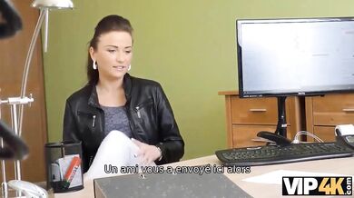 Blanche Gets Bent Over The Boss Desk And Drilled Hard