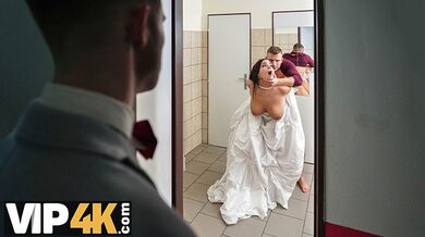 Sofia Lee Cheats In Her Wedding Dress In A Public Toilet