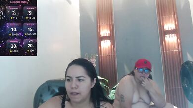 Two Busty BBW Lesbians Show Off Their Huge Natural Boobs On Cam