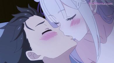 Busty Silver Haired Elf Emilia Rides And Sucks In Uncensored Hentai