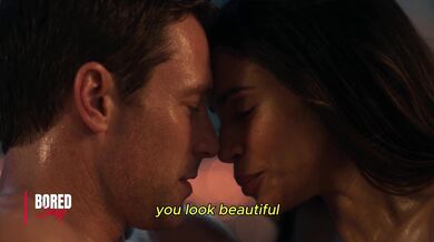 Brunette And Her Lover Share A Romantic Night Of Sex By The Window