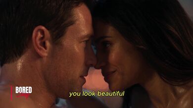Brunette And Her Lover Share A Romantic Night Of Sex By The Window