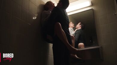 CEO Fucks His Secretary In The Office Restroom