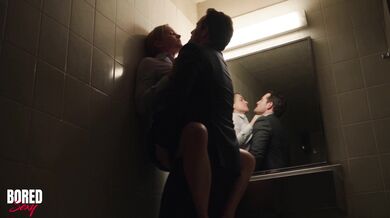 CEO Fucks His Secretary In The Office Restroom