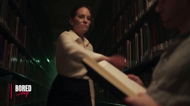 Librarian Catches A Man Spying On Her In The Library
