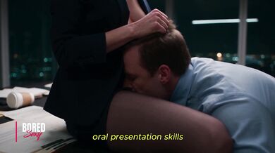Brunette Boss In Stockings Offers A Failed Job Candidate A Second Chance