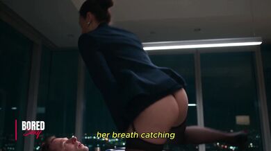 Brunette Boss In Stockings Offers A Failed Job Candidate A Second Chance