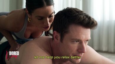 Boy friend body too hard, let me help him stretching，the vibes is getting horny..
